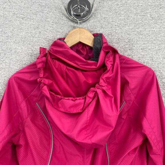 Lululemon Run Inspire Jacket Womens 8 Pink Dual Zipper Water Resistance Hood - Picture 15 of 16
